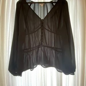 3/$20 Sheer blouse